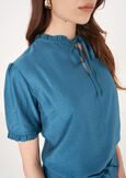 Blusa Babus in viscosa MARRONEBLU OTTANIO Donna immagine n. 2