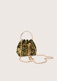 Pochette Bella con paillettes VERDE GOLDENSILVER Donna immagine n. 1