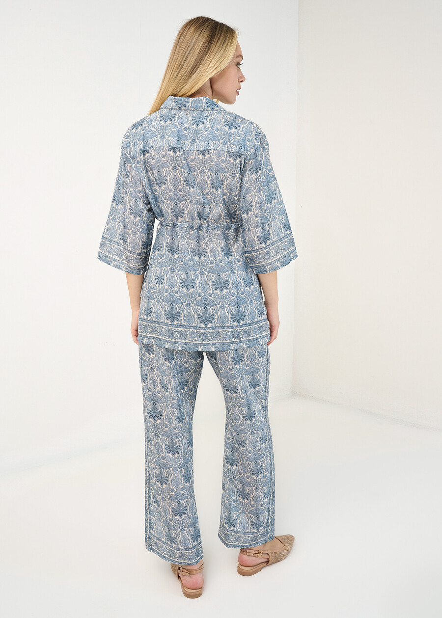 Blusa Brady stampata con coulisse CELESTE FIORDALISO Donna , immagine n. 3