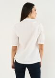 Coeur cotton blend blouse BIANCO WHITE Woman image number 3