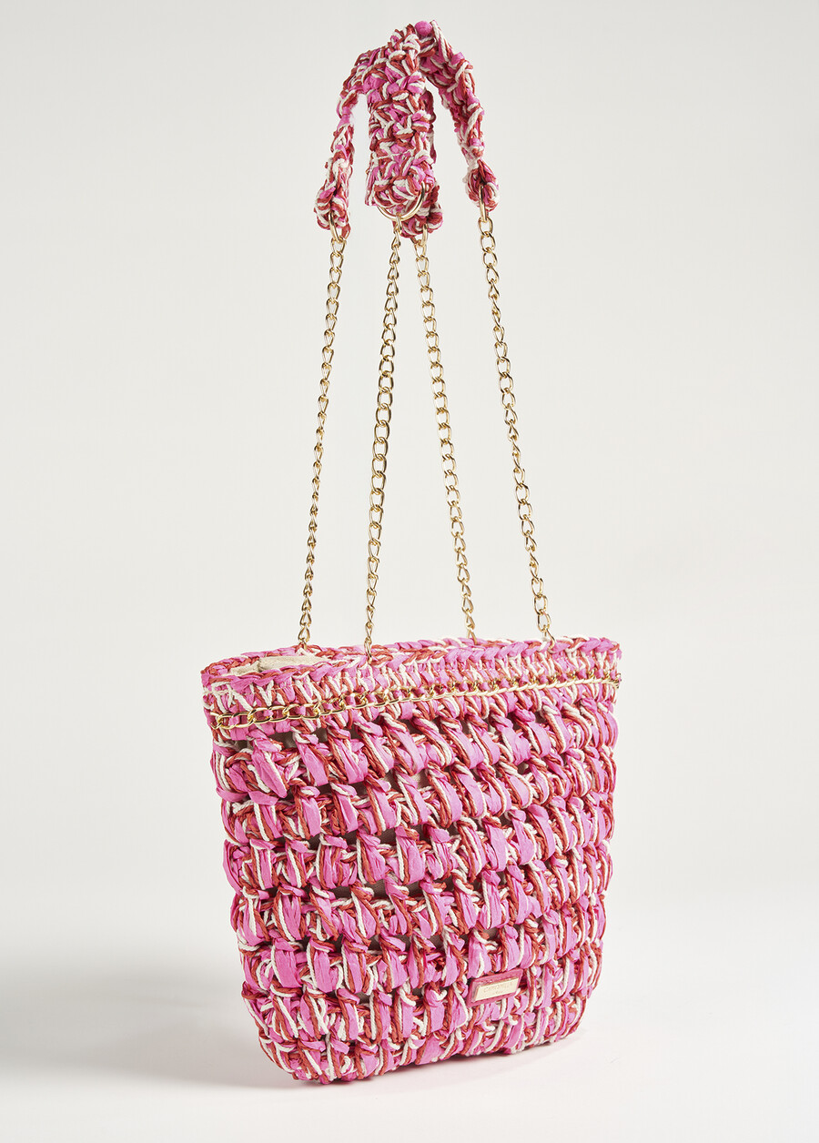 Borsa shopping intrecciata Bosa VIOLA MAGENTAVERDE GARDEN Donna , immagine n. 2