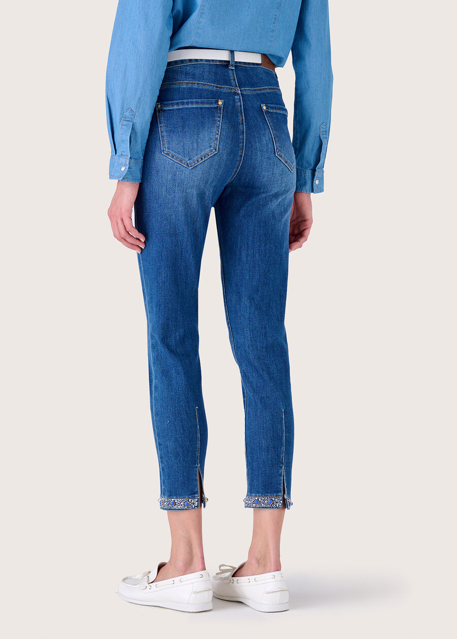 Paryl denim Capri trousers DENIM Woman , image number 4