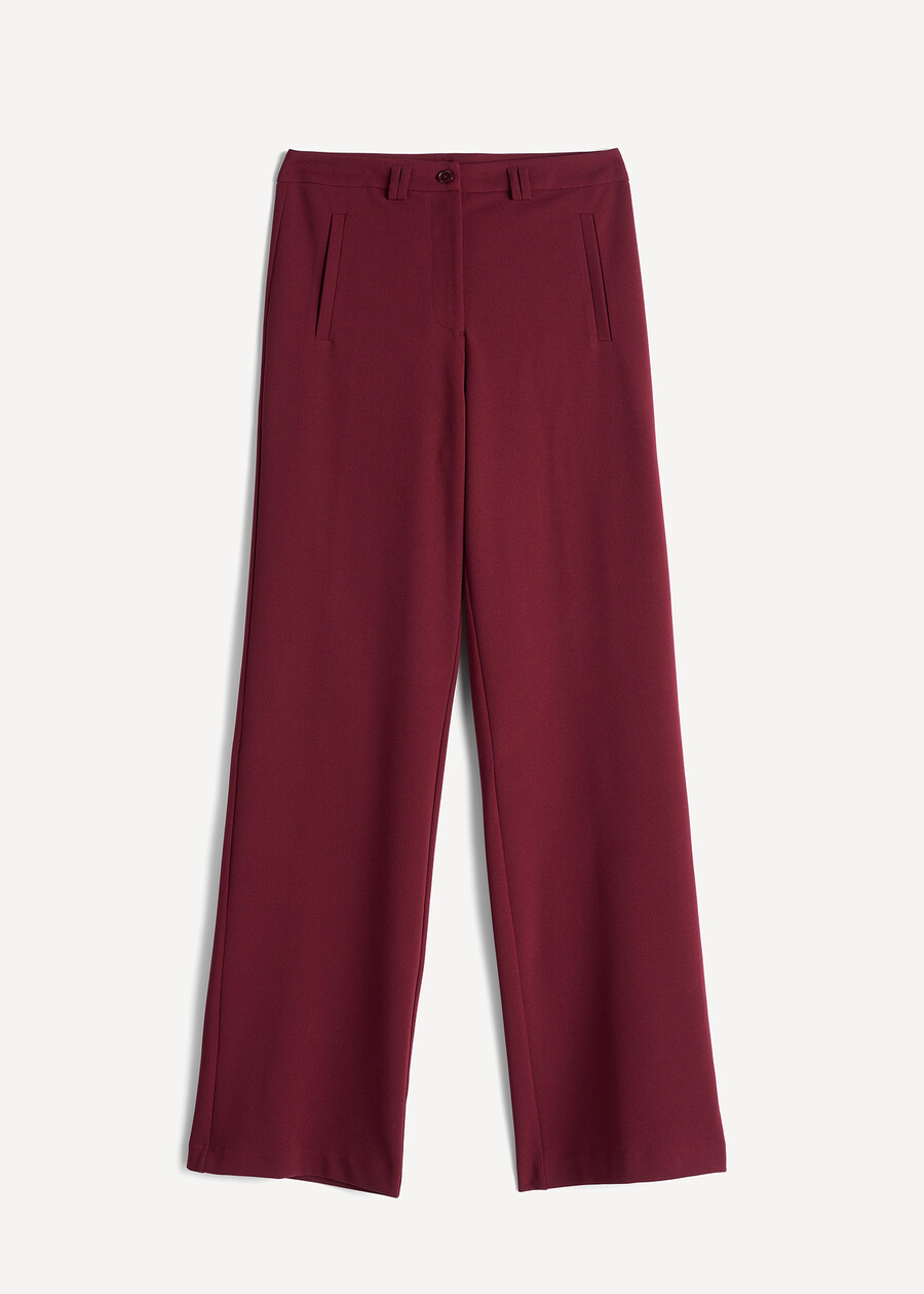 Giorgia pleated-texture trousers ROSSO BORDEAUXMARRONE Woman , image number 5