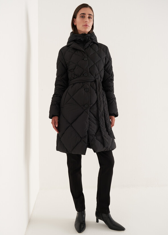 Piumino Pat con finto gilet NERO BLACK Donna null