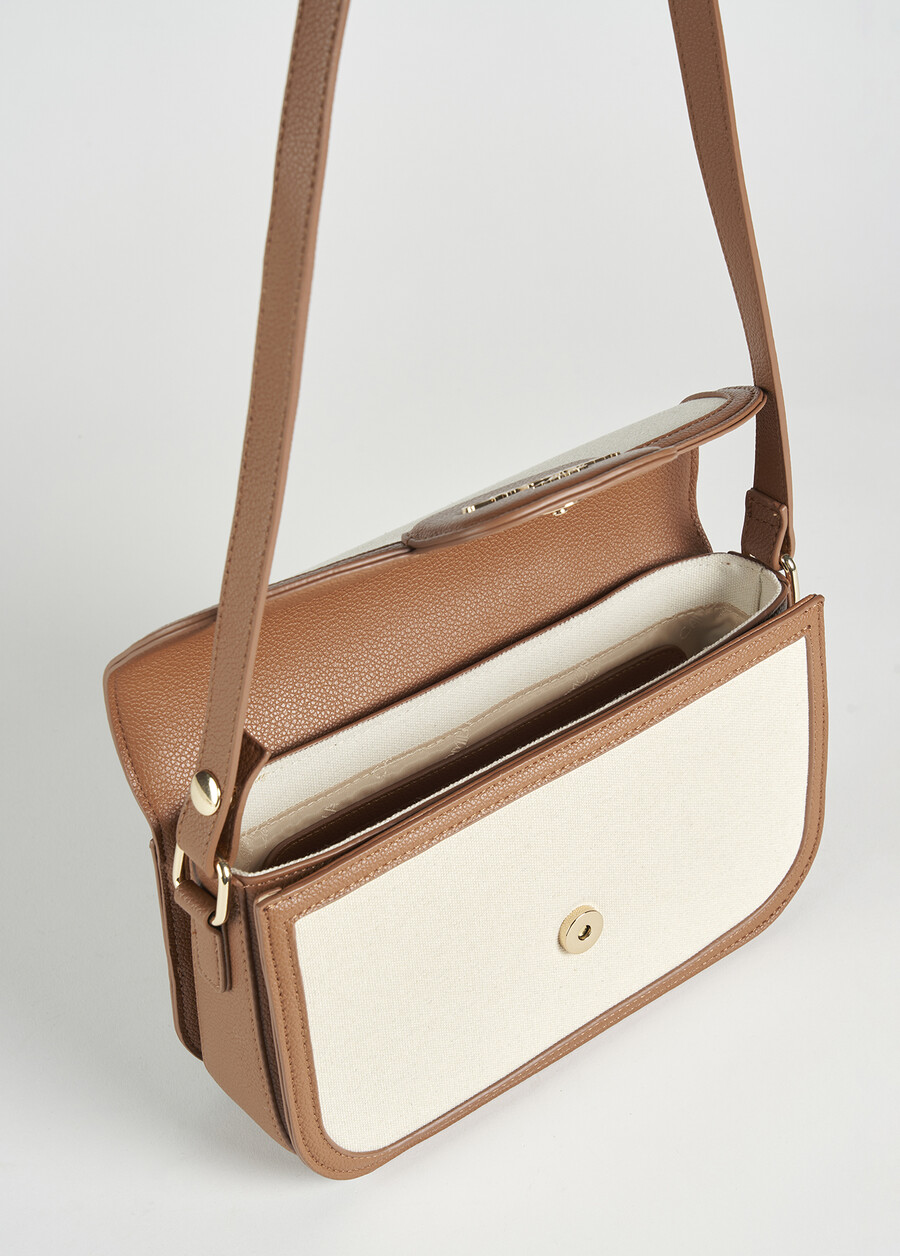 Tracolla Breona Big in canvas BEIGE LATTE Donna , immagine n. 3