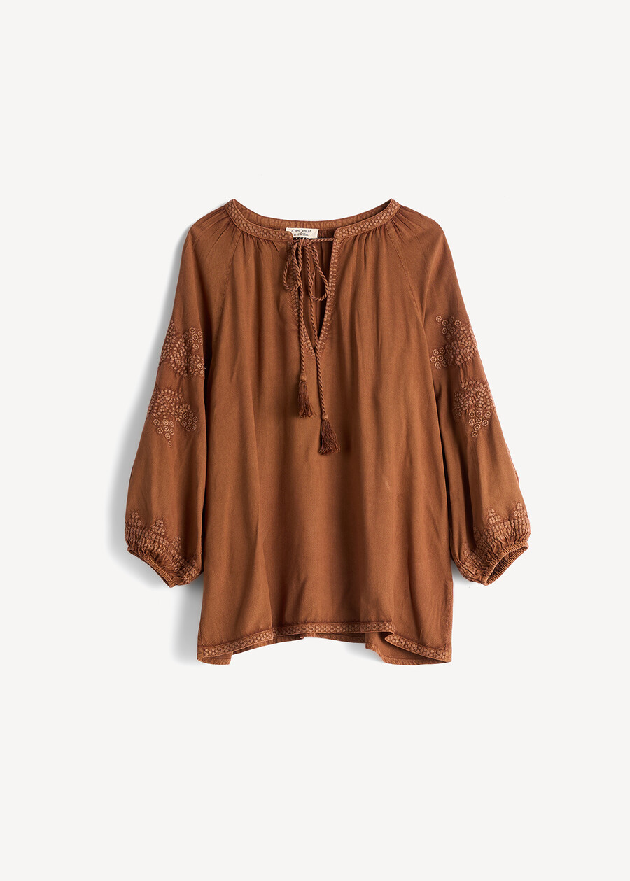 Barby embroidered blouse BIANCOMARRONE Woman , image number 5