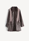 Gabriel faux leather coat MARRONE Woman image number 7
