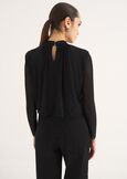 T-shirt Star slim fit NERO BLACK Donna immagine n. 3
