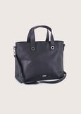 Borsa shopping Bessie in ecopelle NERO BLACKGRIGIO GUN METAL Donna immagine n. 1