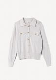 Cardigan Camilla con collo baby MARRONE CAFFEGRIGIO PERLA Donna immagine n. 5