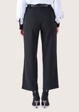 Sarad screp fabric trousers NERO BLACK Woman image number 5