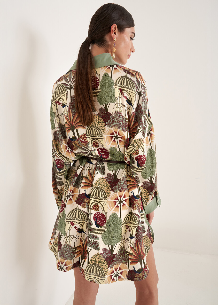Cady printed shirt dress

 VERDE Woman , image number 4