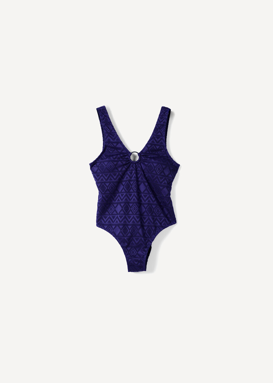 Cleo ethnic print one-piece swimsuit BLU Woman , image number 4