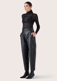 Pantalone Peony in ecopelle NERO BLACK Donna immagine n. 3