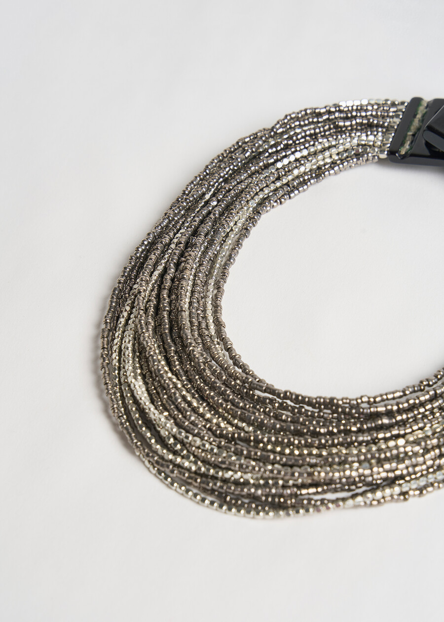 Collana multifilo Giovy GRIGIO SILVER  Donna , immagine n. 3