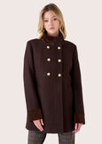 Elisir coat with collar NERO BLACKMARRONE JAVA Woman image number 2
