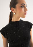 Martina sweater with rhinestones NERO BLACK Woman image number 2