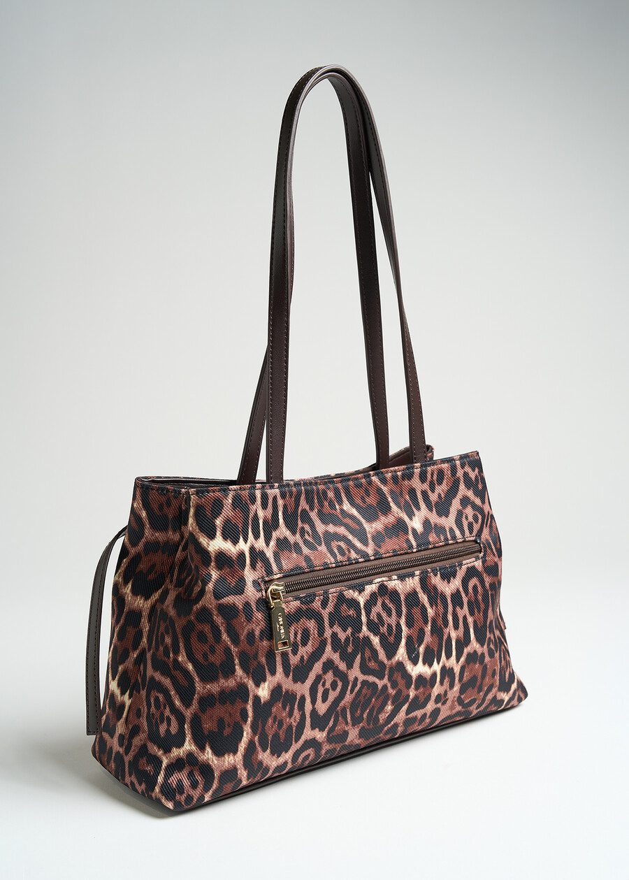 Shopping bag Bahla animalier MARRONE Donna , immagine n. 3