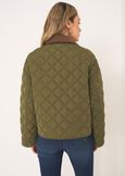 Glossy quilted jacket VERDE ALGA Woman image number 4