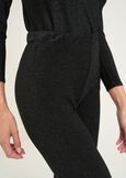 Victoria flared lurex jersey trousers NERO Woman image number 4