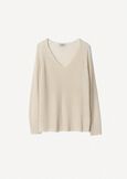 Mariel lurex knit sweater
 BEIGE LIGHT BEIGENERO BLACK Woman image number 4