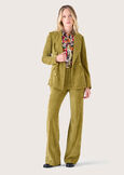 Pantalone Giorgia in velluto VERDE GOLDEN Donna immagine n. 2