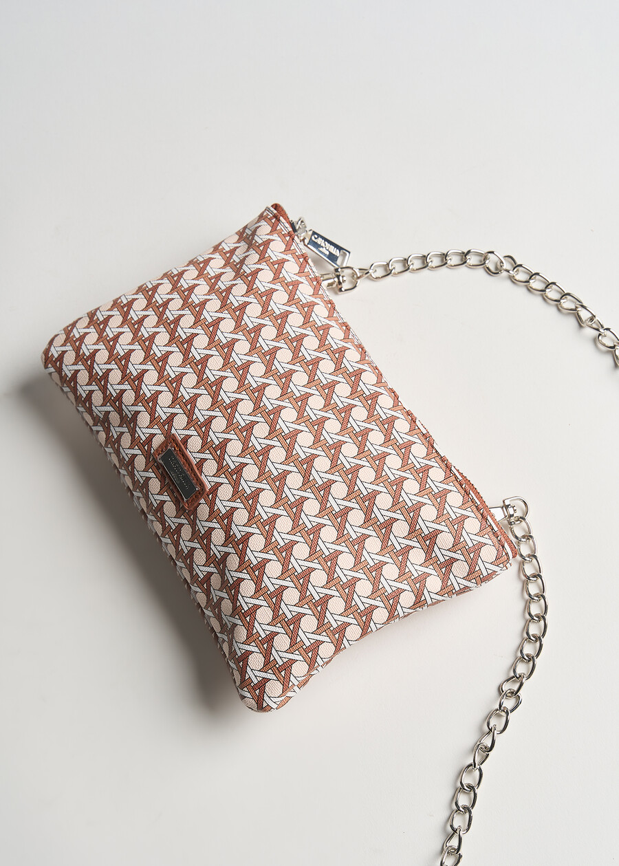 Borsa a tracolla Tonga Braided in eco pelle MARRONE PIGNA Donna , immagine n. 2