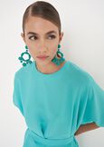 Blusa Benor in georgette BLUE TURCHESEVERDE SALVIA Donna immagine n. 2