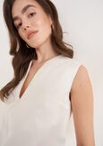 Top Tara In Cotone BIANCO WHITENERO BLACK Donna immagine n. 2