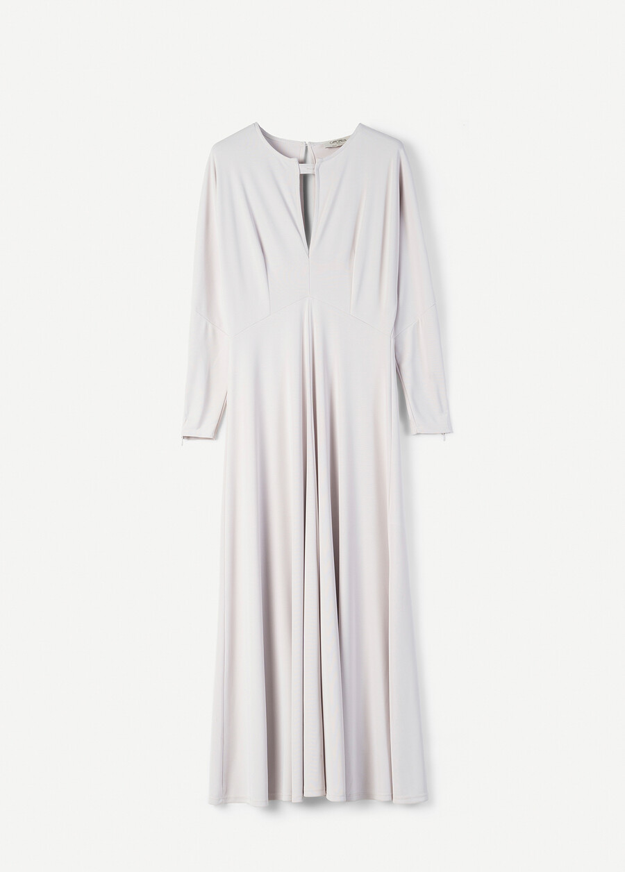 Abito lungo Amir in jersey GRIGIO GREY Donna , immagine n. 5