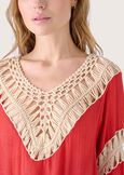 Belial blouse with crochet inserts BEIGE Woman image number 2