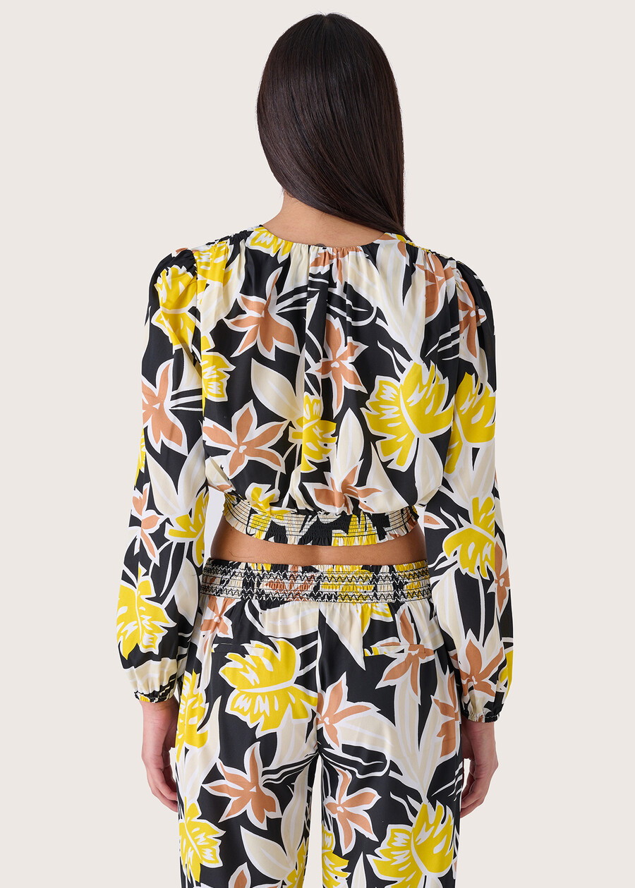 Blusa corta Cassia NERO Donna , immagine n. 3