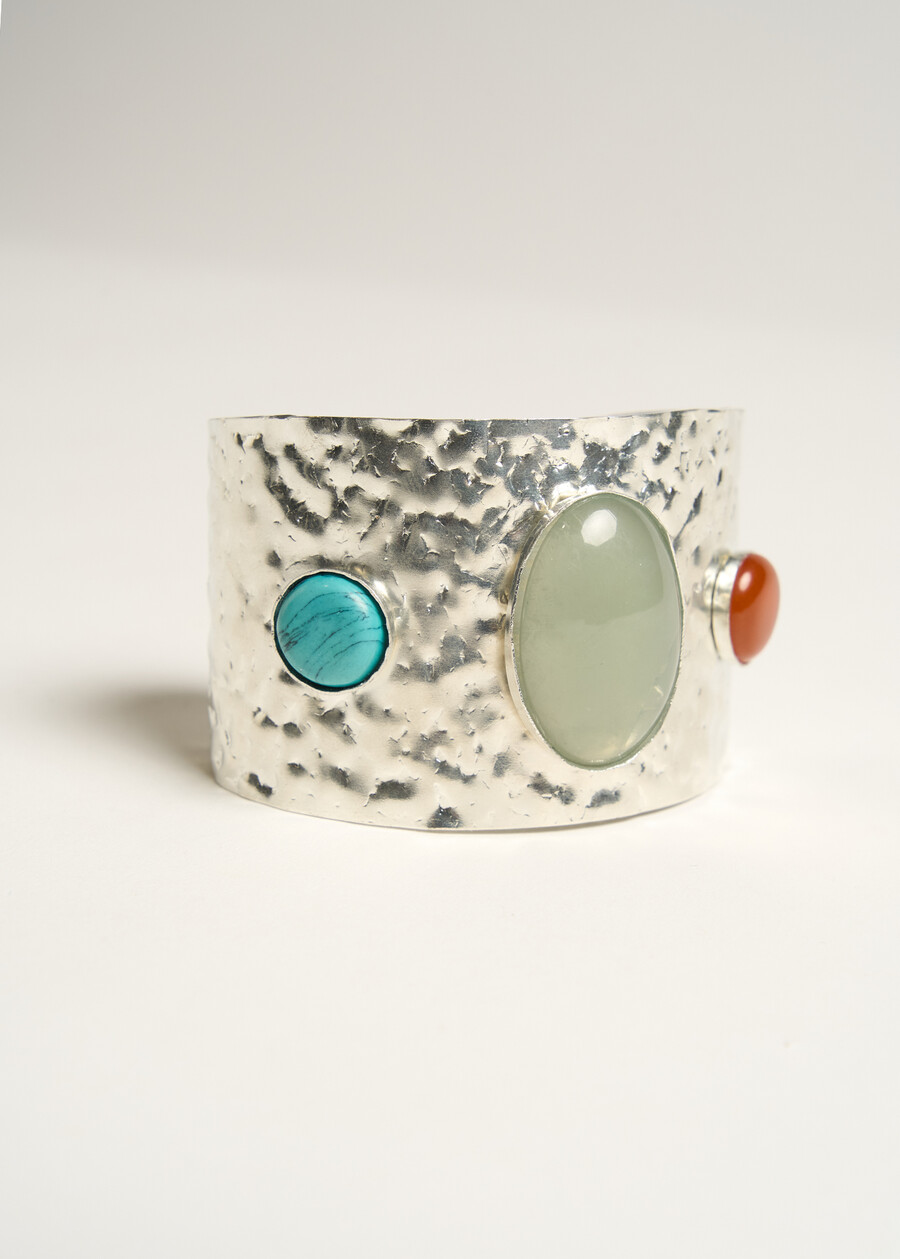 Bracciale rigido Greg martellato GRIGIO Donna , immagine n. 3