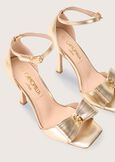 Selle eco-leather sandals GOLD Woman image number 2
