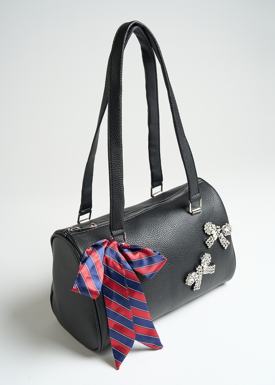 Bauletto Bowlbag A stampa cervo NERO Donna , immagine n. 2
