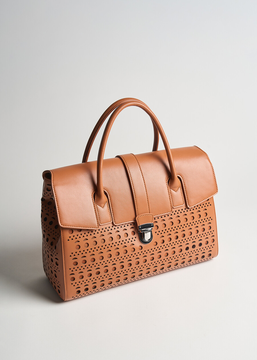 Brook perforated bowling bag MARRONE Woman , image number 2