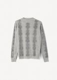 Margot half-neck sweater with rhinestones GRIGIO PERLA Woman image number 5