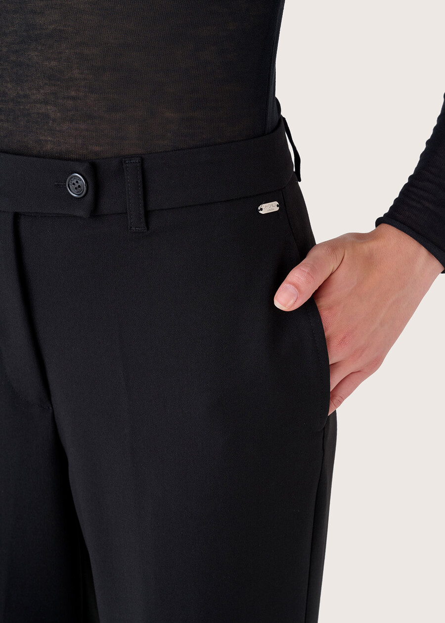 Pantalone Giorgia in tessuto tecnico NERO BLACKBEIGE GESSOBLU Donna , immagine n. 4
