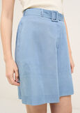 Bermuda Boxy in viscosa con cintura DENIM MEDIUM DENIM Donna immagine n. 4