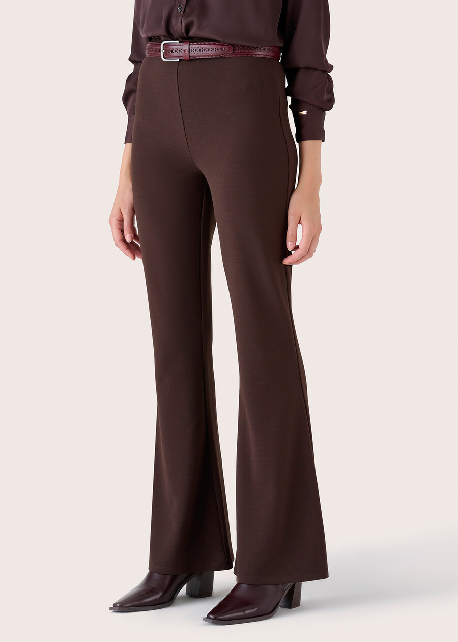 Pantalone Victoria a zampa ROSSO MARTENERO BLACKBLUE DARK BLUEMARRONE Donna , immagine n. 4