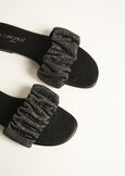 Stars Sandal With Ruffles And Rhinestones NERO BLACK Woman image number 5