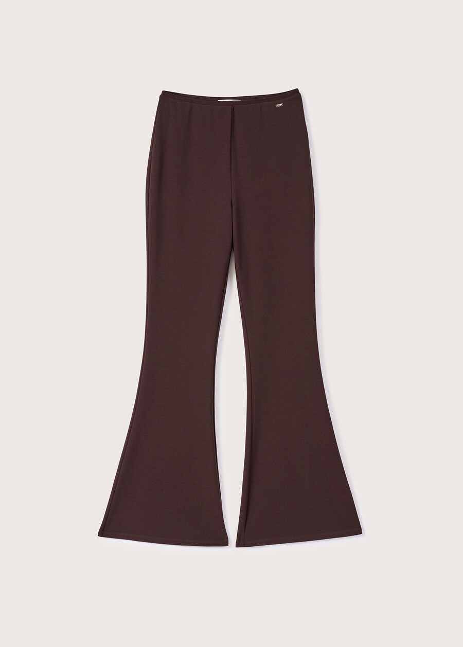 Pantalone Victoria a zampa ROSSO MARTENERO BLACKBLUE DARK BLUEMARRONE Donna , immagine n. 6