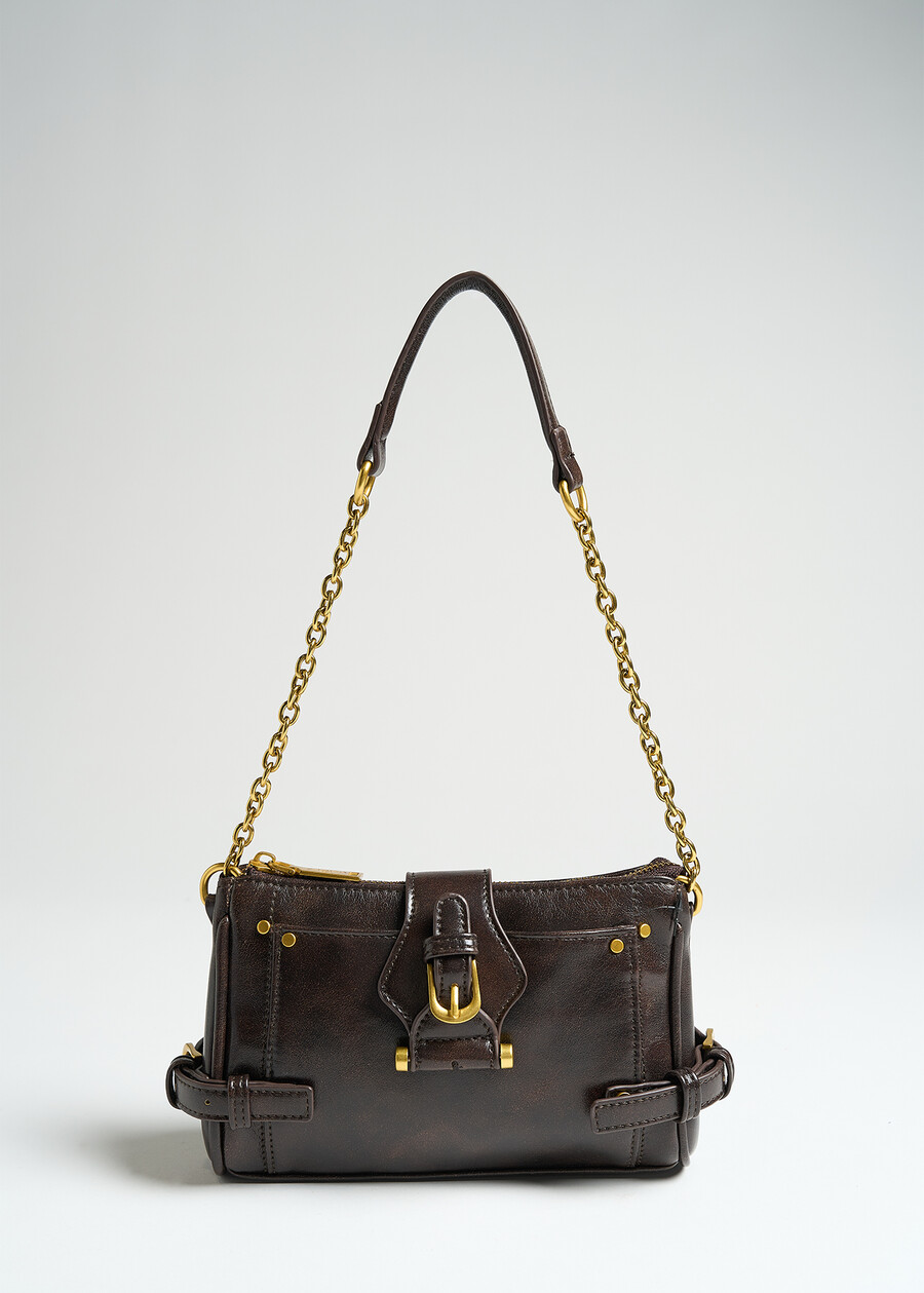 Pochette Badia ecopelle spazzolata MARRONE Donna , immagine n. 2