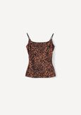 Tykon animalier Studio top MARRONE CARAMELLO Woman image number 4