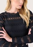 Saronno lace jersey NERO BLACK Woman image number 2