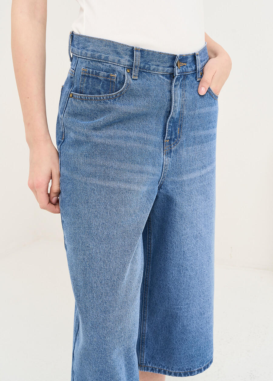 Bermuda Dem in denim 5 tasche DENIM Donna , immagine n. 3