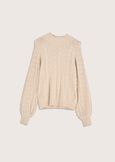 Michelle high neck jersey BEIGE LANA Woman image number 4