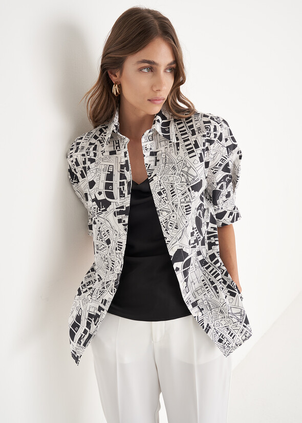 Celly 100% cotton shirt BIANCO WHITE Woman null
