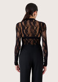 Maglia Star con pizzo e strass NERO BLACK Donna immagine n. 4