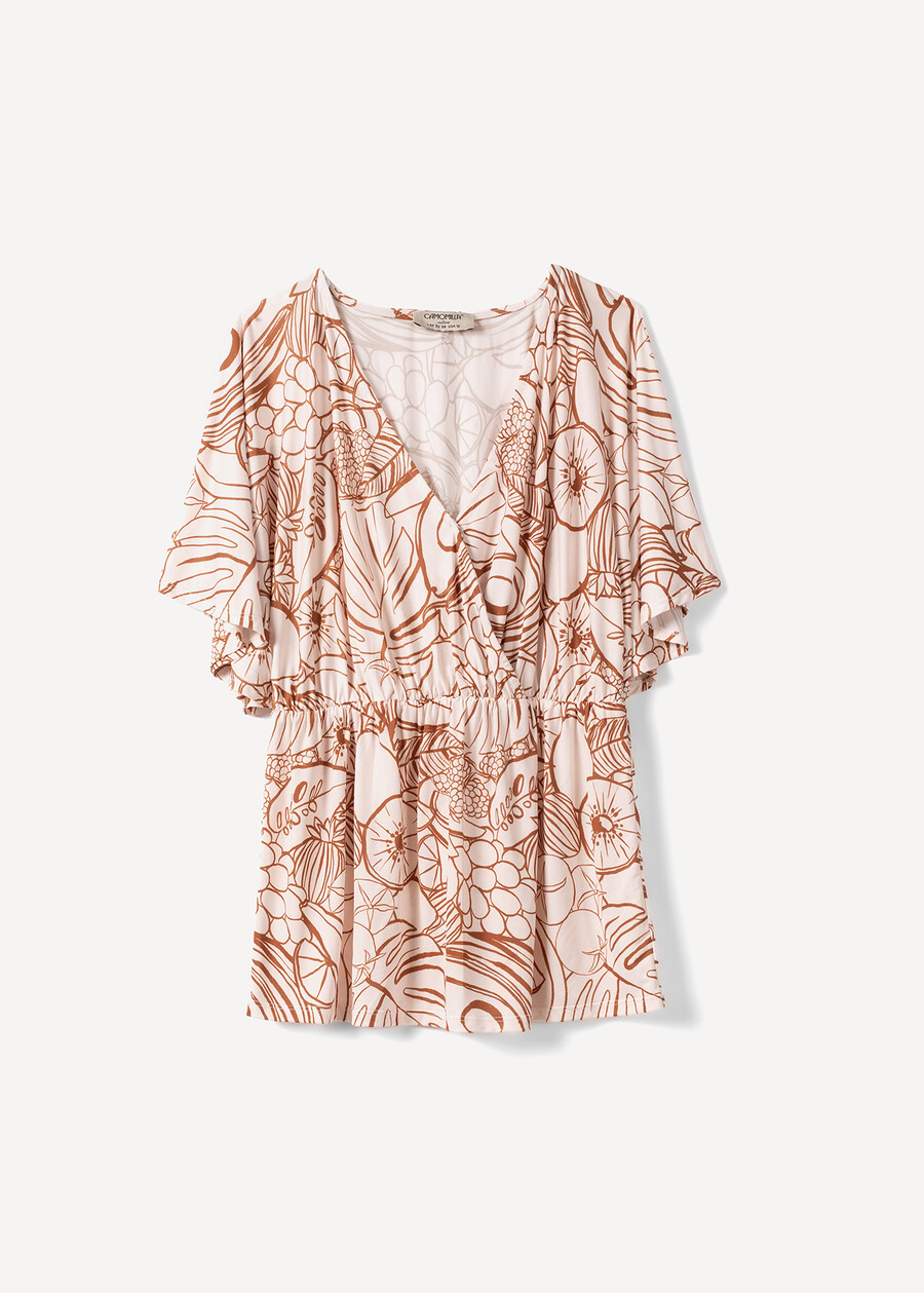 Shantal wrap neckline T-shirt BIANCO WHITE Woman , image number 4